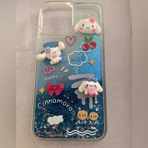 BRAND NEW GLITTER CINNAMON ROLL IPHONE 13 PEO MAX CASE